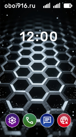 Серый паттерн как соты на чёрном фоне