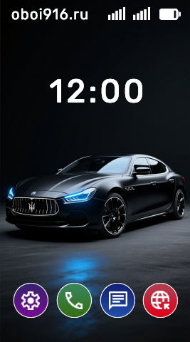 Чёрная машина на чёрном фоне