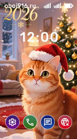 Новогодний кот