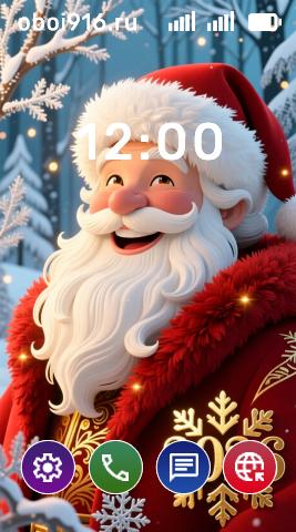 Дед Мороз крупным планом