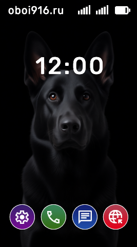 Чёрный пёс на чёрном фоне