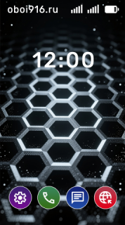 Серый паттерн как соты на чёрном фоне