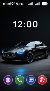 Чёрная машина на чёрном фоне