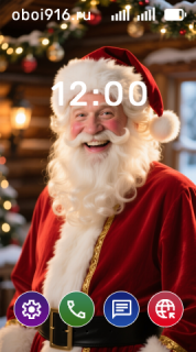 Санта Клаус крупным планом