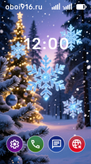 Крупные снежинки