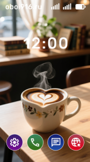 Сердце на кофейной пенке