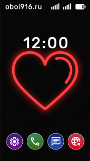 Контур сердца на чёрном фоне