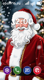 Дед Мороз микс фото с графикой